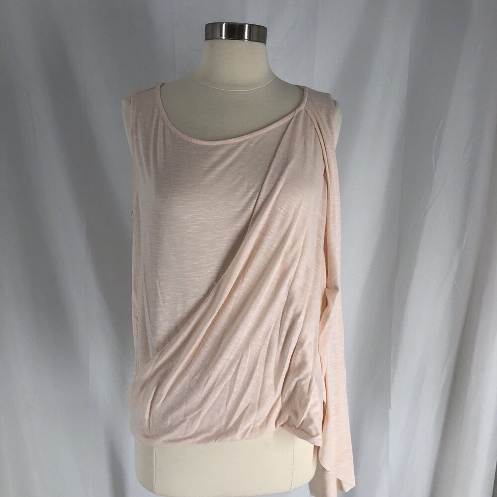 White House Black Market Large Sleeveless Pale Pink Pleated Top